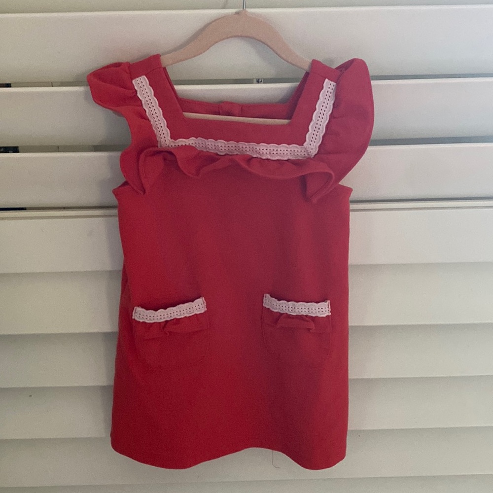 Red and white Janie and jack dress